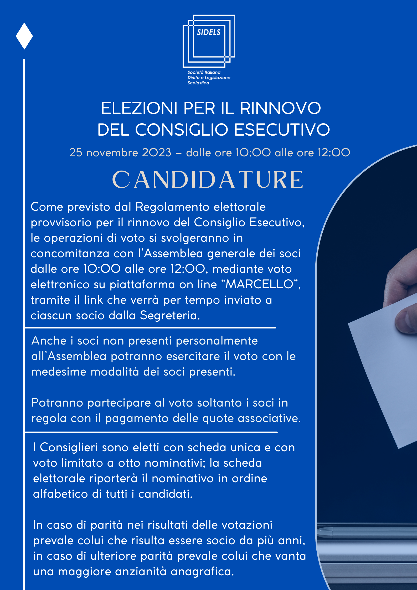 Elezioni Consiglio Esecutivo – Voto on line